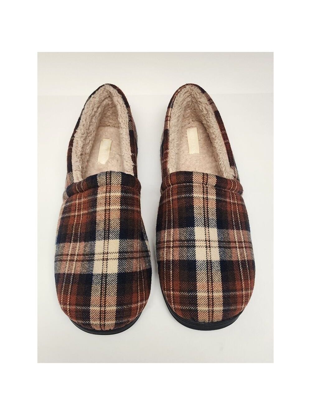 Royal Class Men's Memory Foam Slippers Green Black Size 13